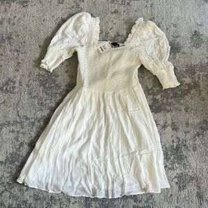 1 state smocked white dress